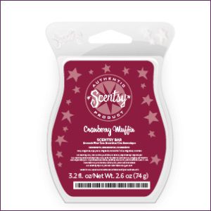 Cranberry Muffin Scentsy Wax Bar