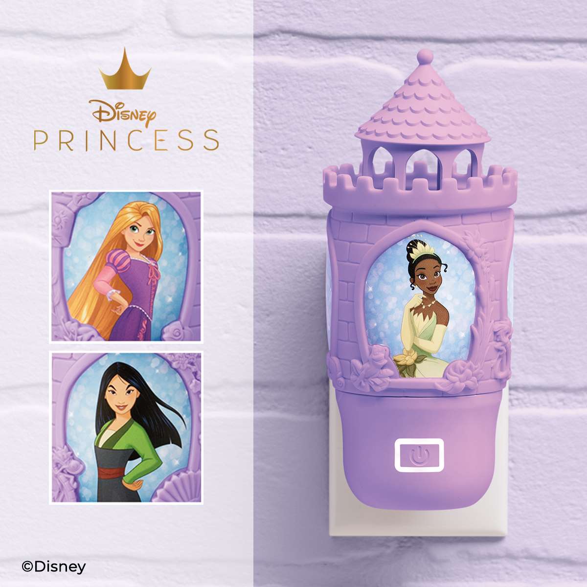 Disney Princesses Scentsy Wall Fan Diffuser - Tiana, Mulan, Rapunzel
