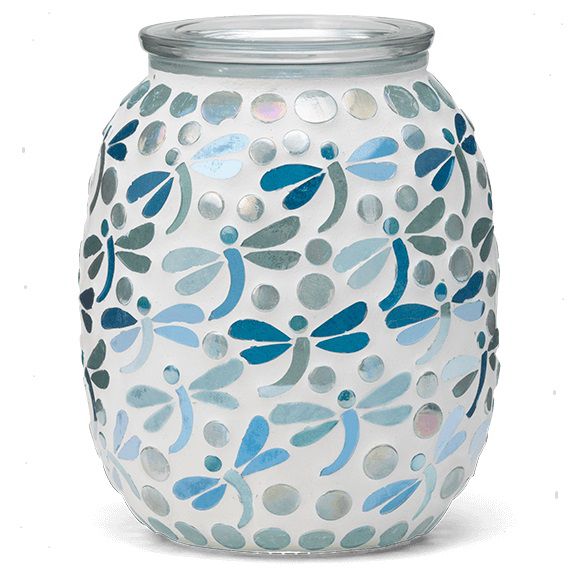 Dragonfly Away Scentsy Warmer Clear