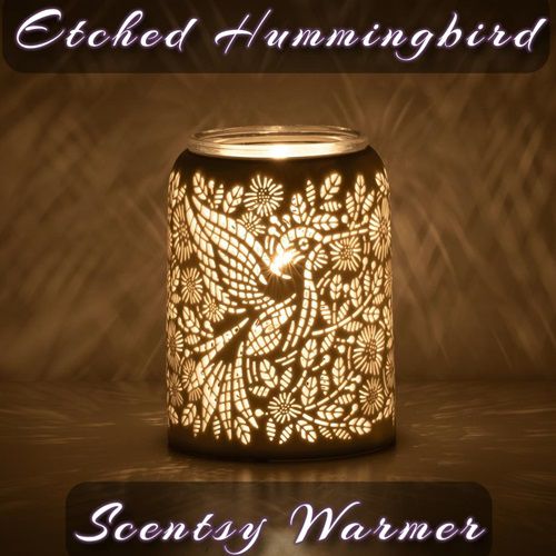 Etched Hummingbird Scentsy Warmer