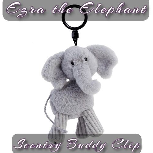 Ezra the Elephant Scentsy Buddy Clip