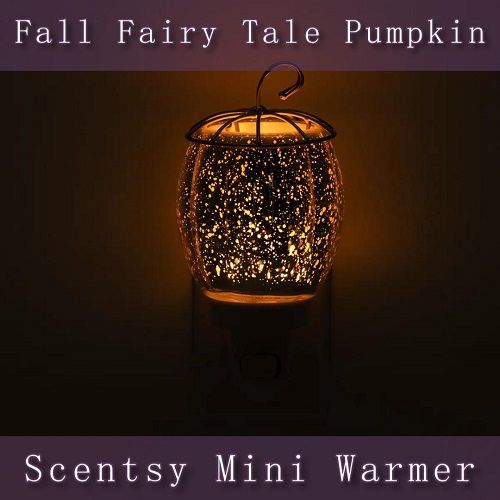 Fall Fairy Tale Pumpkin Scentsy Mini Warmer | Lit Dark
