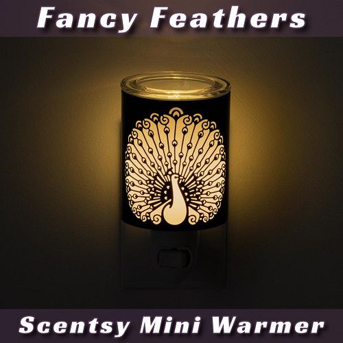 Fancy Feathers Scentsy Mini Warmer | Dark