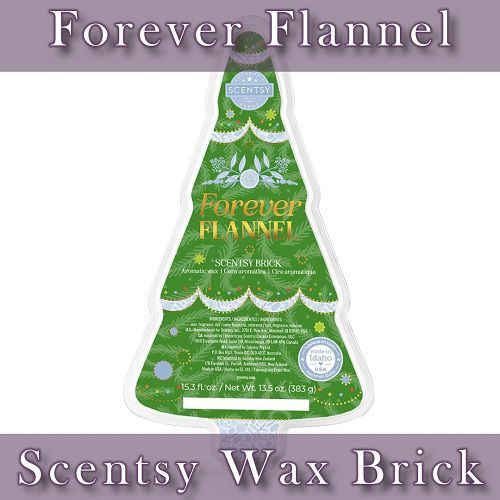 Forever Flannel Scentsy Christmas Tree Brick