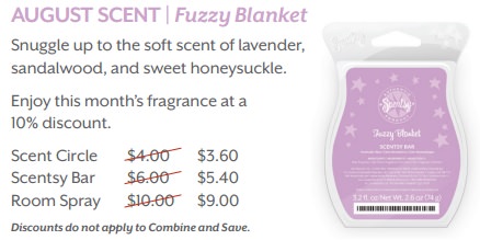 New Scentsy  SCENT OF THE MONTH  Frangrance Bar "FUZZY BLANKET" 