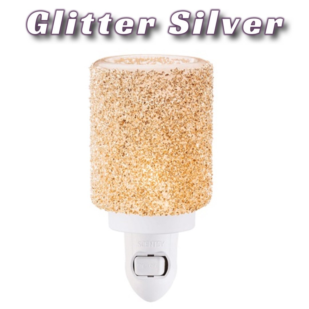 Glitter Silver Mini Scentsy Warmer
