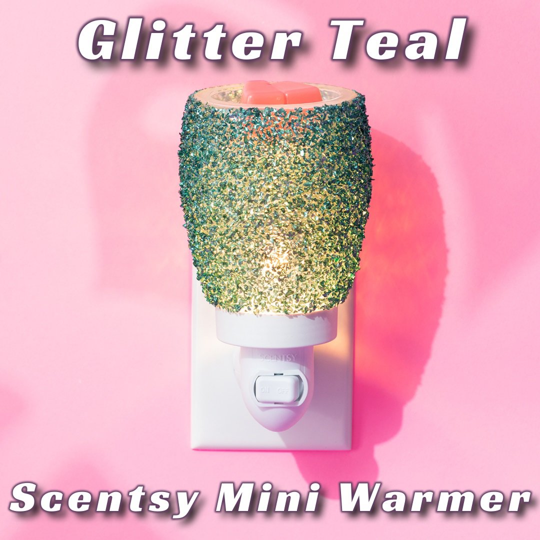 Glitter Teal Scentsy Mini Warmer