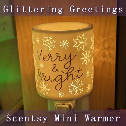 Glittering Greetings Scentsy Mini Warmer | With Title