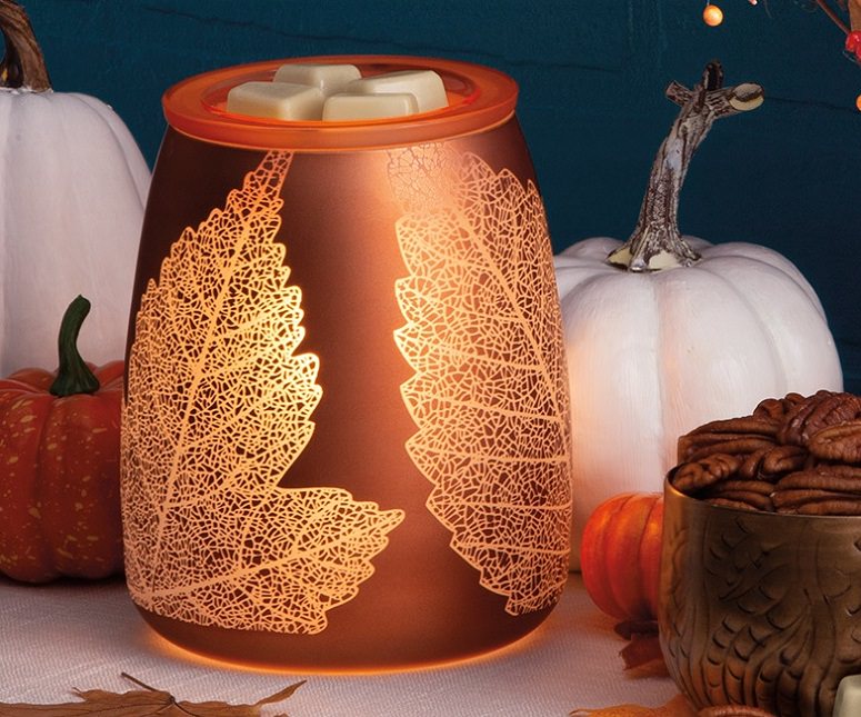 Scentsy Warmer Gold Leaf Home Décor