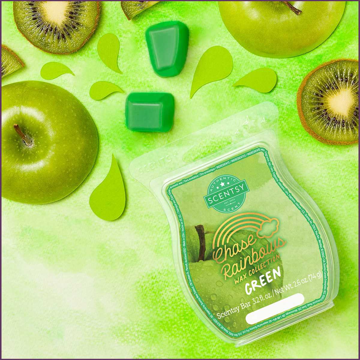 Green - Chase Rainbows Scentsy Bar Green - Chase Rainbows Scentsy Bar