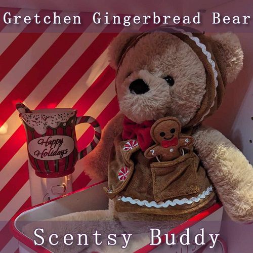 Gretchen Gingerbread Bear Scentsy Buddy | With Title