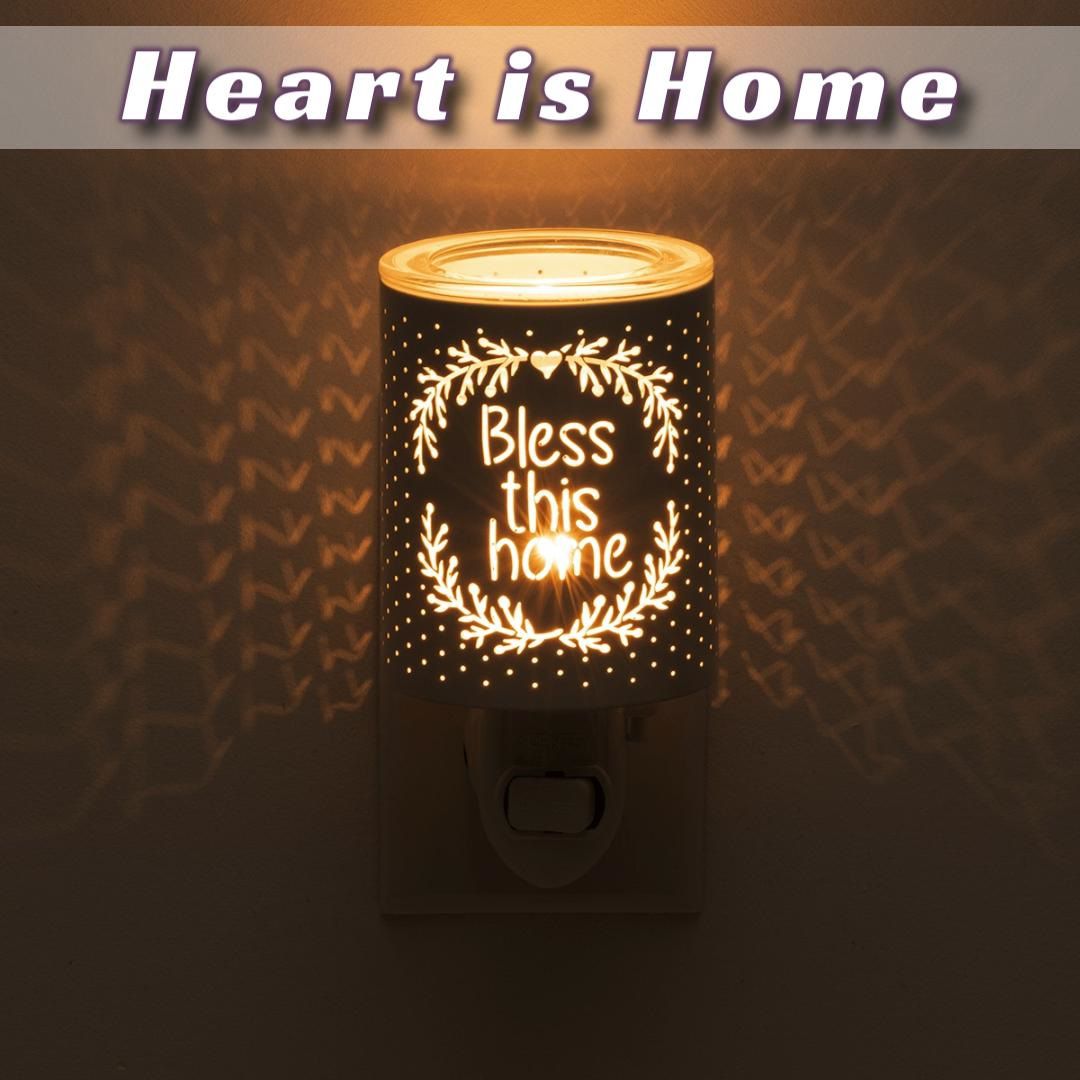 Heart is Home Scentsy Mini Warmer Lit Dark