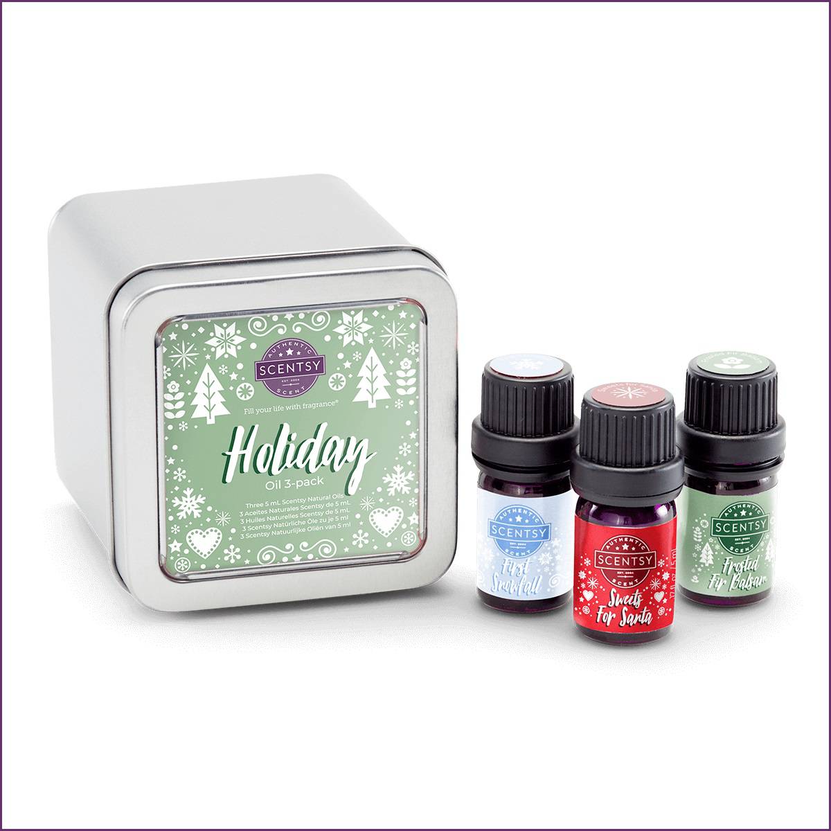 3 Pack Scentsy Diffuser Oils | Holiday 2022 Bundle