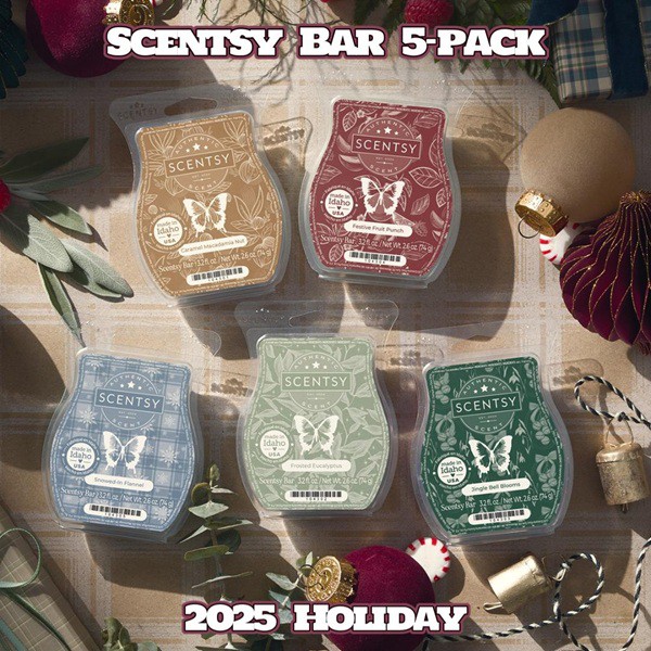 2025 Holiday Scentsy Bar 5-pack