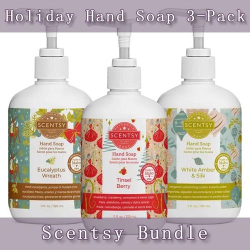 Holiday Scentsy Hand Soap 3-Pack Bundle