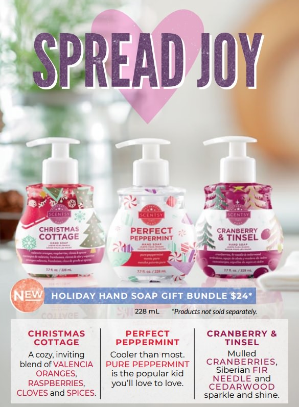 Scentsy Hand Soap Holiday Bundle 2019 Holiday Collection Tanya Charette