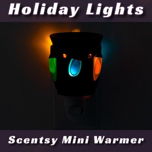Holiday Lights Scentsy Mini Warmer | Dark Lit