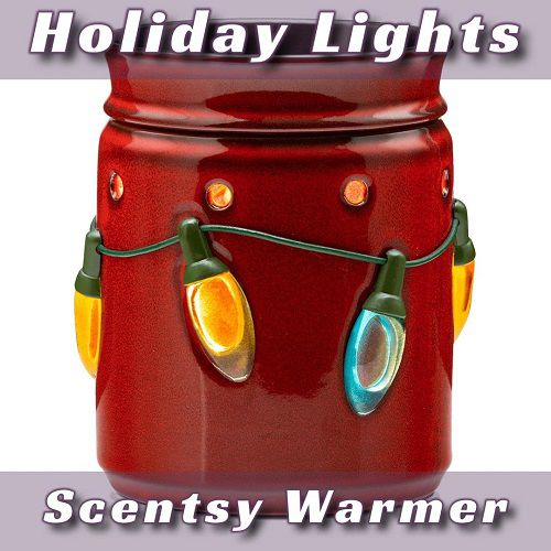 Holiday Lights Scentsy Warmer | Lightbulbs Lit
