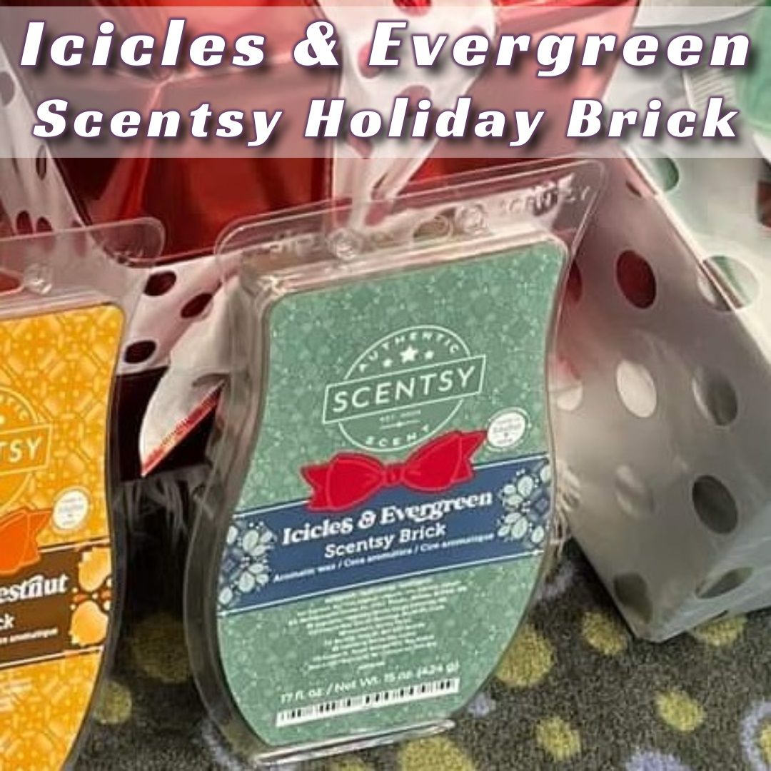 Icicles and Evergreen Scentsy Brick