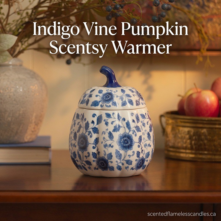 Indigo Vine Pumpkin Scentsy Warmer Indigo Vine Pumpkin Scentsy Warmer