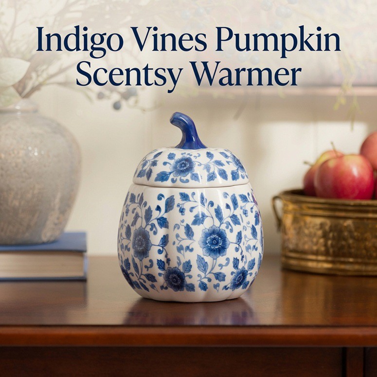 Indigo Vines Pumpkin Scentsy Warmer Indigo Vines Pumpkin Scentsy Warmer