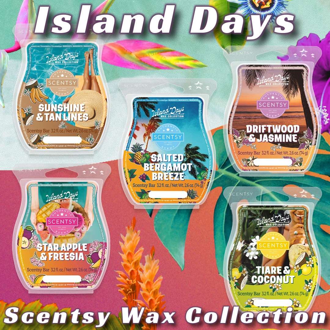 Island Days Scentsy Wax Bar Collection