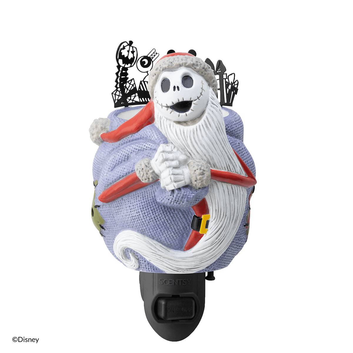 Jack Skellington Santa Claus Scentsy Mini Warmer | Stock Off Jack Skellington Santa Claus Scentsy Mini Warmer | Stock Off