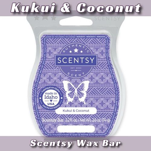 Kukui and Coconut Scentsy Bar