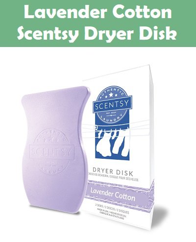 Lavender Cotton Scentsy Dryer Disk