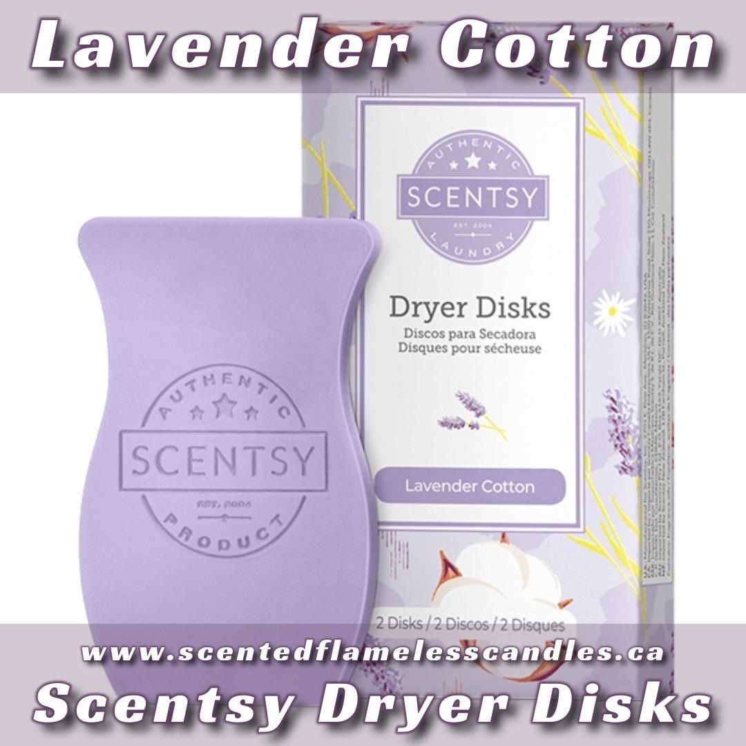 Lavender Cotton Scentsy Dryer Disk
