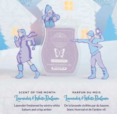Lavender and White Balsam - November 2016 Scentsy Scent Of The Month