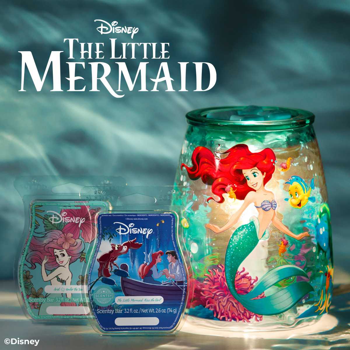 Little Mermaid Scentsy Warmer | With 2 Bars