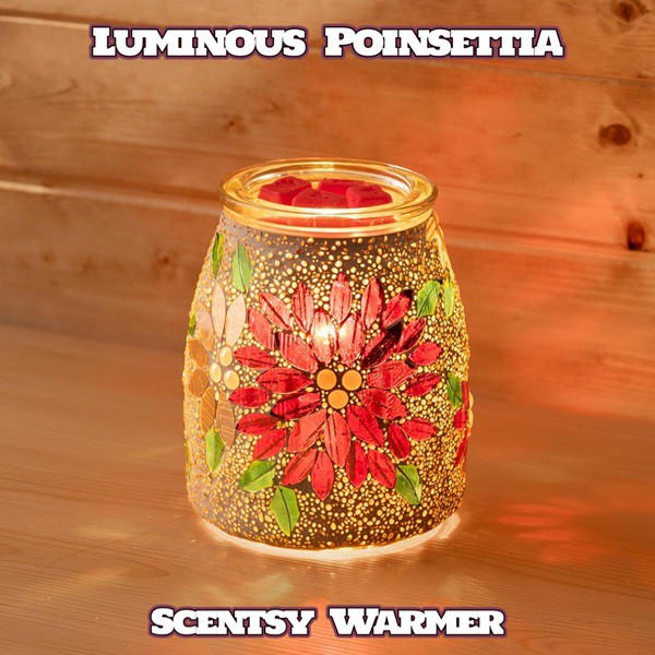 Luminous Poinsettia Scentsy Warmer