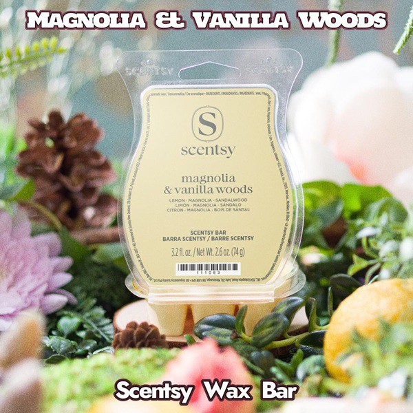 Magnolia & Vanilla Woods Scentsy Bar