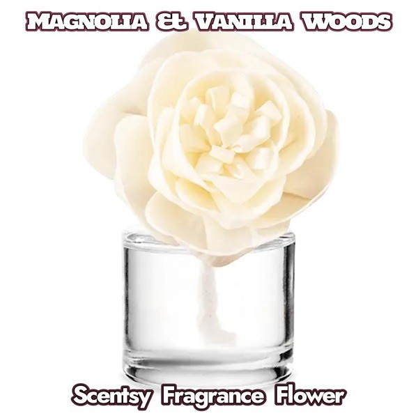 Magnolia & Vanilla Woods Scentsy Fragrance Flower