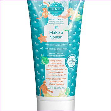 Make a Splash Scentsy Hand Cream Closeup