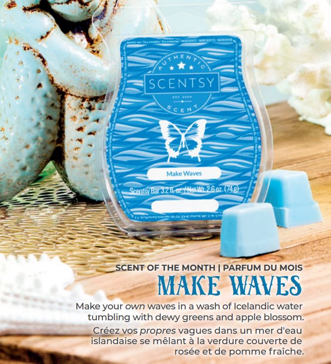 Make Waves - March 2019 Scentsy Scent Of The Month