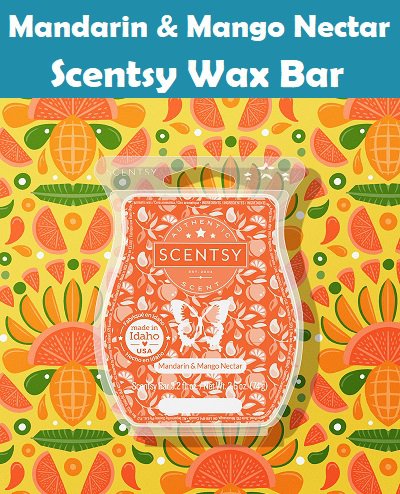 Mandarin and Mango Nectar Scentsy Wax Bar