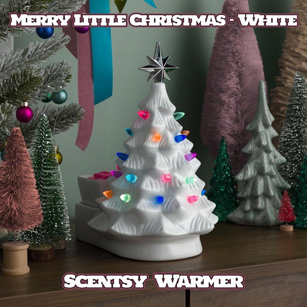 Merry Little Christmas Scentsy Warmer | White Merry Little Christmas Scentsy Warmer | White