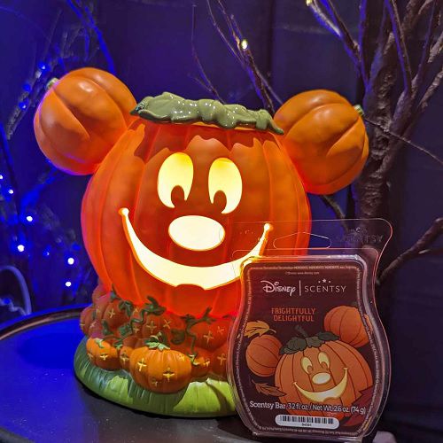 Mickey Mouse Jack-O’-Lantern Scentsy Warmer | With Wax Bar