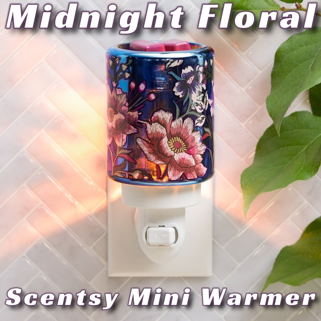 Midnight Floral - Mini Scentsy Warmer