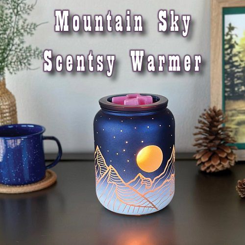 Mountain Sky Scentsy Warmer | With Bar