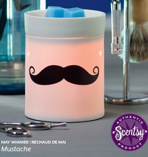 The Scentsy Warmer Of The Month For May 2014 - Mustache