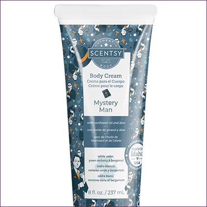 Mystery Man Scentsy Body Cream Closeup Mystery Man Scentsy Body Cream Closeup