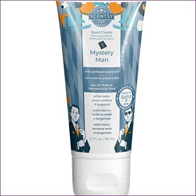 Mystery Man Scentsy Hand Cream Closeup