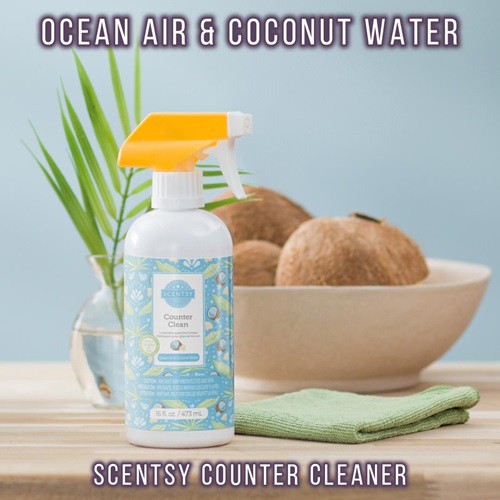 Ocean Air and Coconut Water Scentsy Kitchen Counter Cleaner