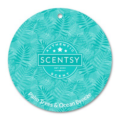 Palm Trees and Ocean Breeze Scentsy Scent Circle