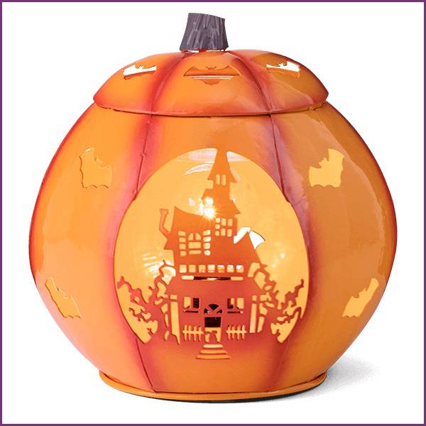 Paranormal Pumpkin Scentsy Warmer Stock Lit