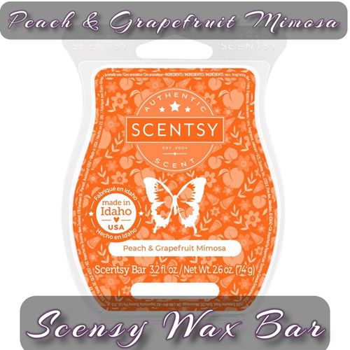 Peach and Grapefruit Mimosa Scentsy Bar