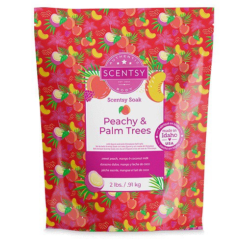 Peachy and Palm Trees Scentsy Soak